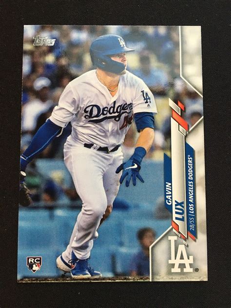 2020 Topps Series One Gavin Lux Los Angeles Dodgers Rookie RC 292 EBay