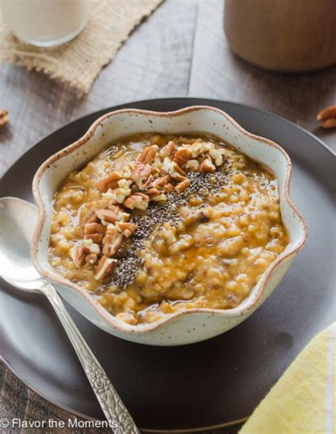 Slow Cooker Pumpkin Steel Cut Oats Flavor The Moments