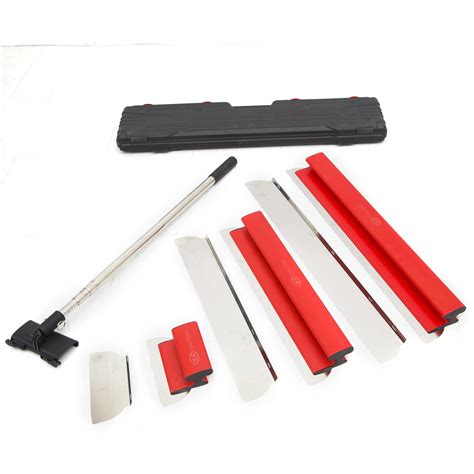 Plastic Grip Drywall Plastering Trowel Tools Skimming Blade Kit Drywall