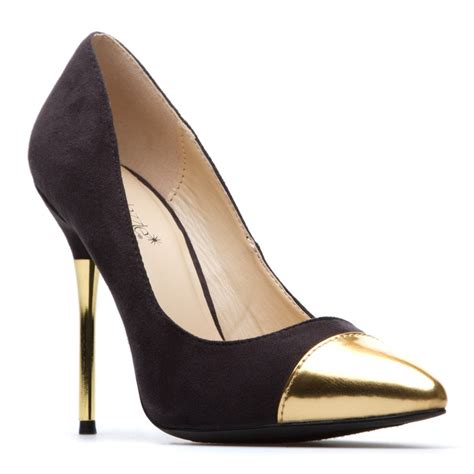 Gold Capped Pump Chic Shoes Chic High Heels Shoe Dazzle