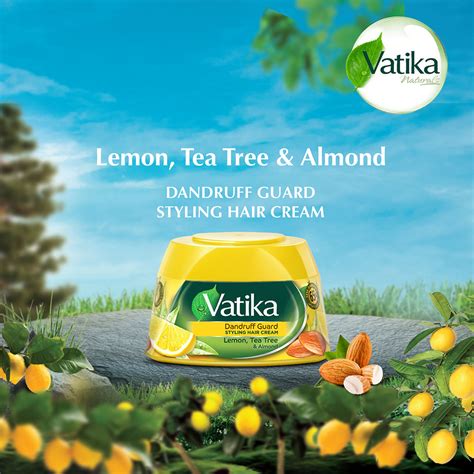 Vatika Naturals Anti Dandruff Styling Hair Cream Lemon Tea Tree And Almond Issarnatural