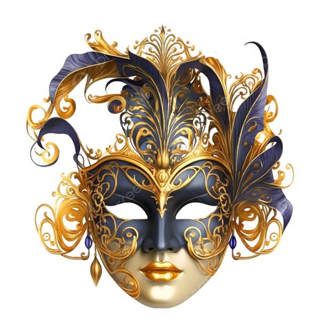 Barazil Festival Golden Carnival Mask Barazil Festival Carnival Mask