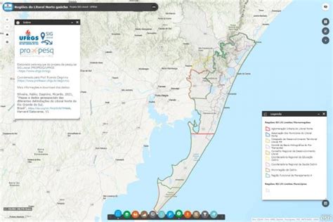 Mapas E Dados Geoespaciais Das Diferentes Delimita Es Do Litoral Norte