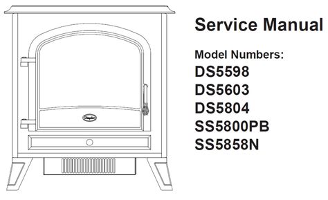 Dimplex Fireplace Replacement Parts, Owners Manuals and Service Manuals