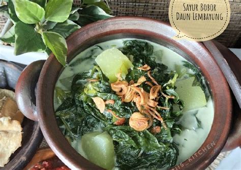 Resep Sayur Bobor Daun Lembayung Oleh Sari S Kitchen Cookpad