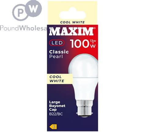 Wholesale Maxim W W Classic Pearl Cool White B Bc Led Light Bulb