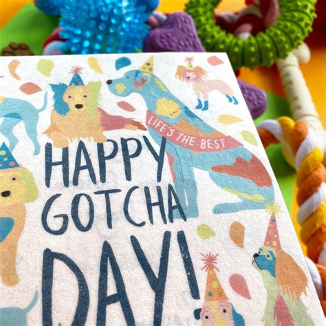 Edible Dog Card Happy Gotcha Day Etsy