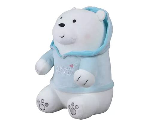 Peluche Polar Peluche Escandalosos Con Capucha Miniso We Bare Bears