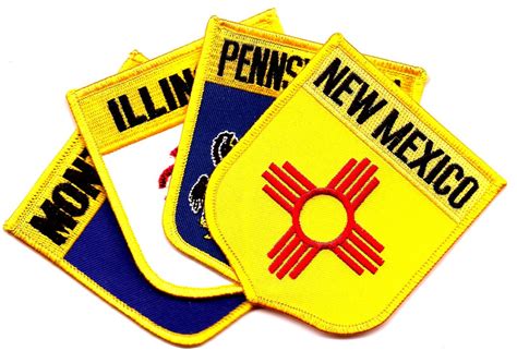 State Flag Patches - Shield