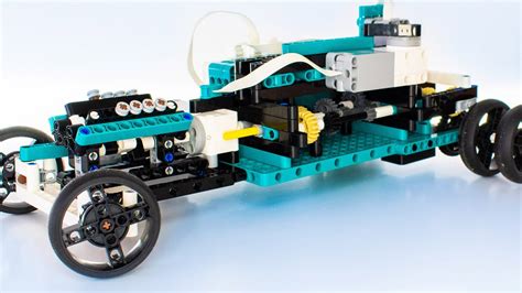 How To Make A LEGO Car With Engine And Transmission YouTube