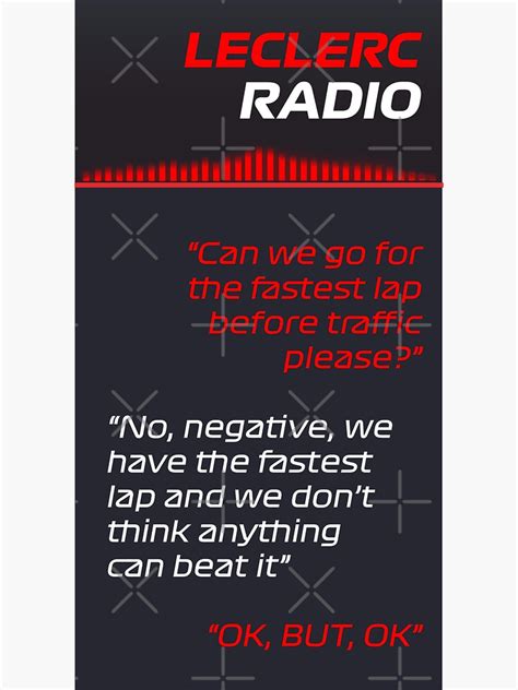 Ok But Ok Charles Leclerc Radio Message F1 2023 Sticker For