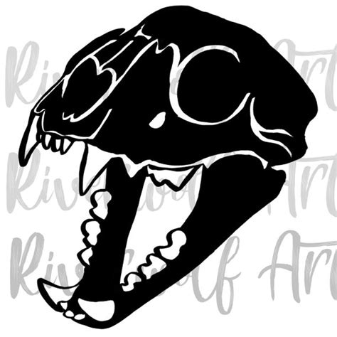 Mountain Lion Skull Art