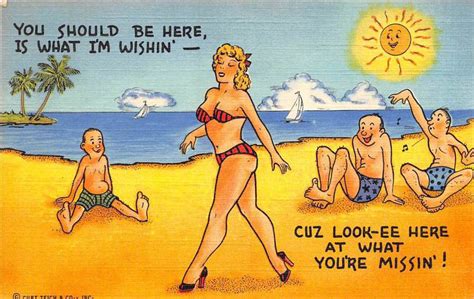 Humor Sexy Girl In Bikini And High Heels Topics Humour Postcard Hippostcard