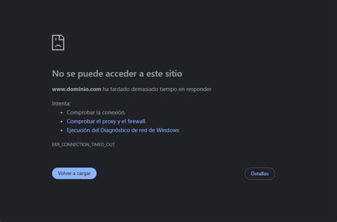 Cómo solucionar el error ERR CONNECTION TIMED OUT Webempresa