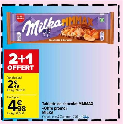 Promo Tablette De Chocolat Mmmax Offre Promo Milka Chez Carrefour