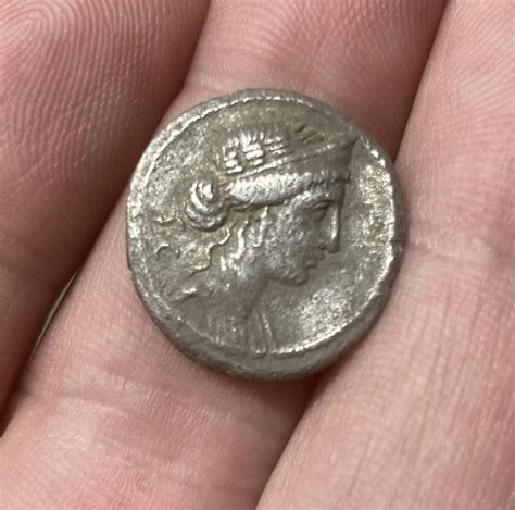 So Incredibly Excited To Acquire This A Silver Denarius Minted By Publius Crassus Son Of The