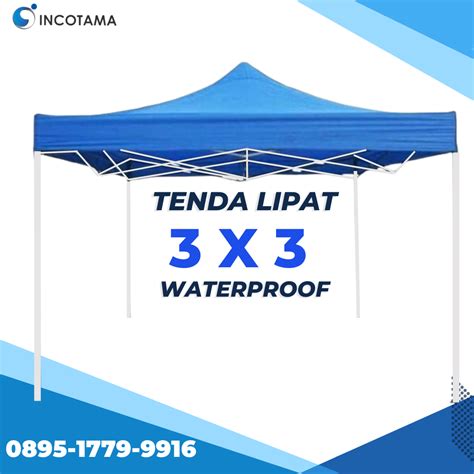 TENDA LIPAT BESI PUTIH 3X3 INCOTAMA STORE