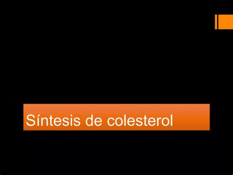 Sintesis Del Colesterol Ppt