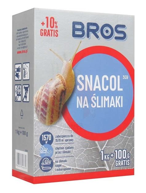 Granulat na Ślimaki Snacol 3GB 1kg 100g BROS Sklep EMPIK