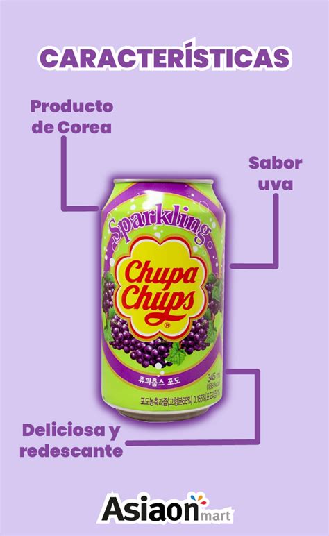 Namyang Bebida Chupa Chups Uva Ml Dulce Y Refrescante Asiaon Mart