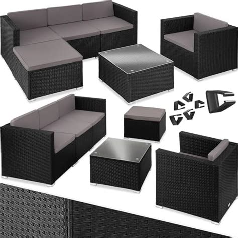 Tectake Poly Rattan Lounge Outdoor Gartenm Bel Set Mit Sofa Sessel