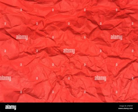 Red Crumpled Paper Texture Background For Design Wallpaper For Copy