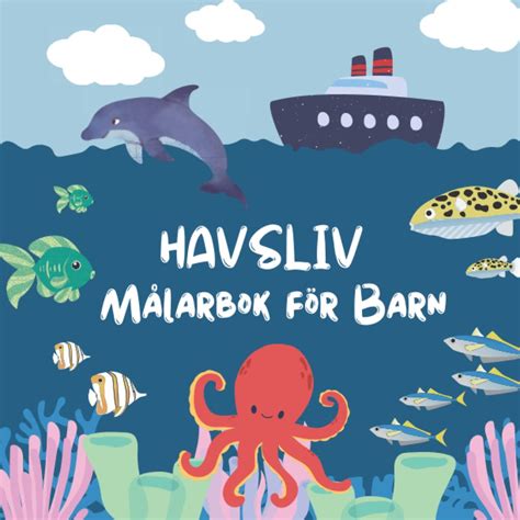 Buy Havsliv Målarbok för Barn 40 Färg Sidor av Roliga och Fantastiska