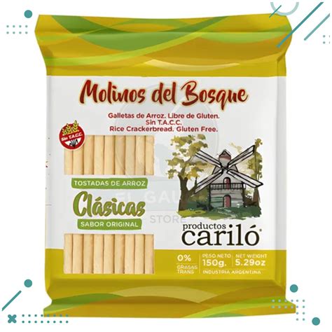 Tostadas De Arroz Molinos Del Bosque Clasicas Sin TACC X150 Gr El