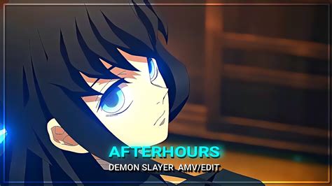 After Hours Demon Slayer Muichiro And Tanjiro Amv Edit Youtube