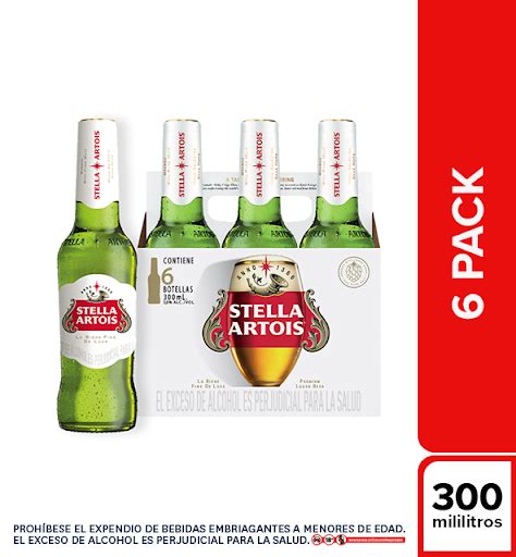 Cerveza Stella Artois Sixpack X 300 Ml