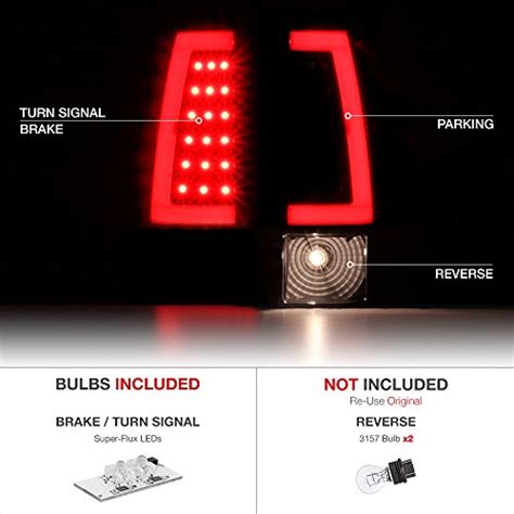 Vipmotoz Neon Tube Led Tail Light Lamp Assembly For 1999 2002 Chevy Silverado And 1999 2006 Gmc