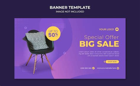 Premium Vector Furniture Big Sale Banner Template