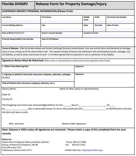 18 Printable General Release Of Liability Form Word Pdf Templatedata