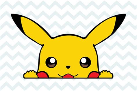 Pikachu Smile Face Svg Cricut File Pikachu Svg Pokemon Svg Clipart Face