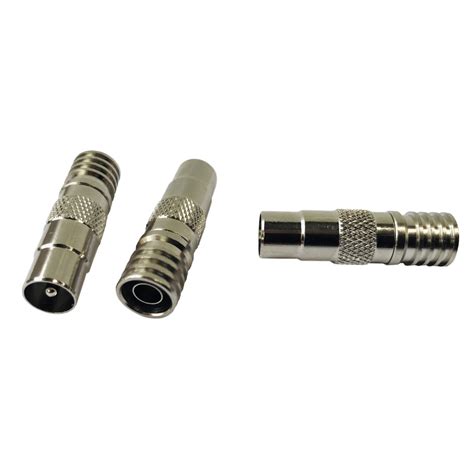 Tv Connector Rg6 Male Pal Push In Coaxial Cable Crimp On Fitting