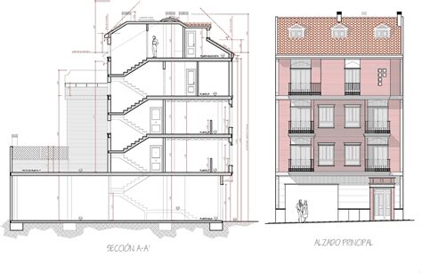 Estudio T Cnico De Proyectos Alzado Y Secci N En Edificios De Viviendas