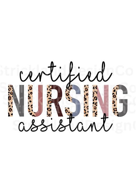 Certified Nursing Assistant Png Download File Etsy