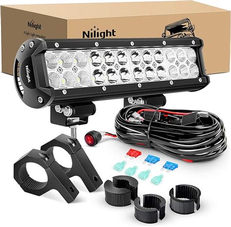 Amazon Nilight Inch W Led Light Bars Spot Flood Combo Off