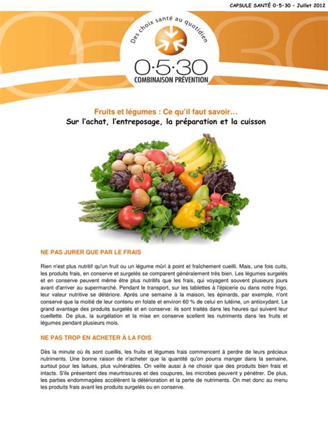 Fruits et légumes Centre intégré de santé et de services sociaux de