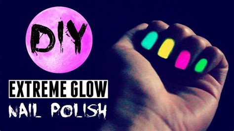 Diy Glow In The Dark Nail Polish Better Than Store Bought ･ﾟ Youtube