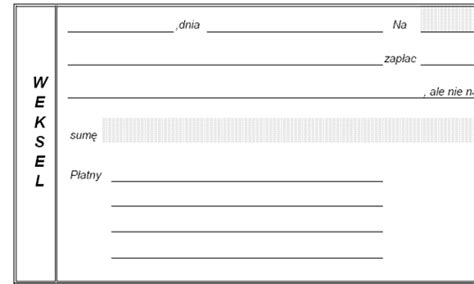 Weksel in blanco na co uważać Bankier pl