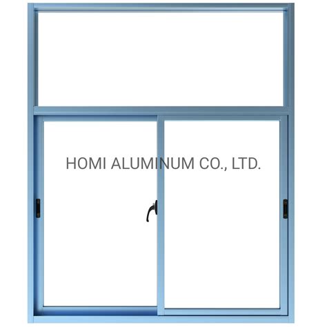 Glass Aluminum Window With Aluminum Alloy Frame Sliding Tempered