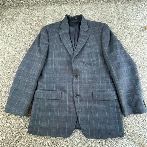 Joseph Abboud Jacket Mens 40R Blue Suit Sport Coat Wool Casual Mens EBay