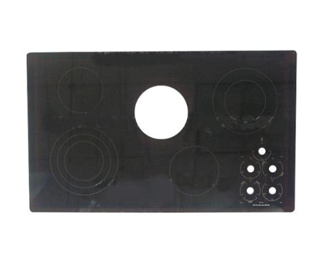 Kitchenaid Kecd866rww01 Main Glass Cooktop Replacement Black Genuine Oem