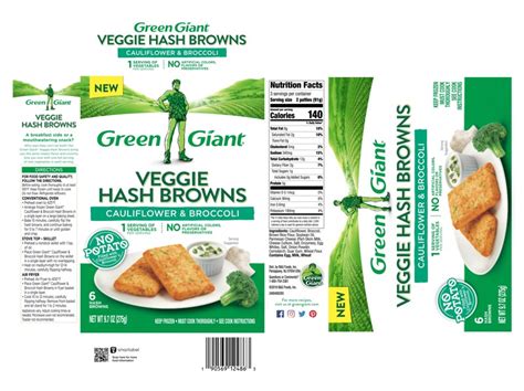 Green Giant Cauliflower Broccoli Veggie Hash Browns Source