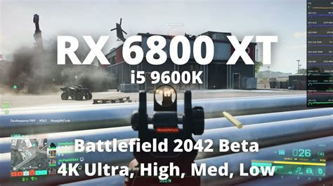 Battlefield 2042 Beta 4K Benchmark RX 6800 XT I5 9600 K YouTube