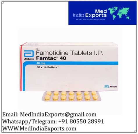 Famotidine Tablets Ip 40 Mg At Rs 30 Box In Yerkheda Id 2851766898388