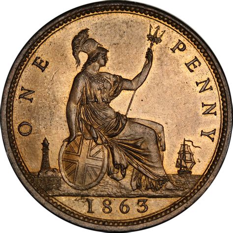 Queen Victoria Great Britain One Penny Art Collectibles