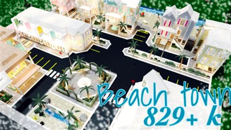 Beach Town Bloxburg 829k Youtube