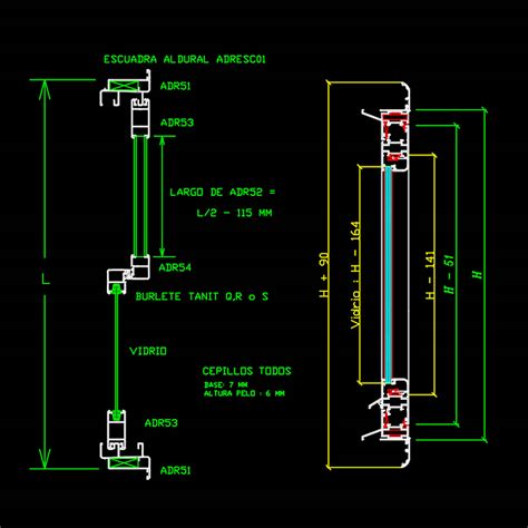 Puertas y Ventanas en CAD BIM Catálogo Arquitectura